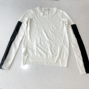 BCBGeneration Leather Sleeve Sweater